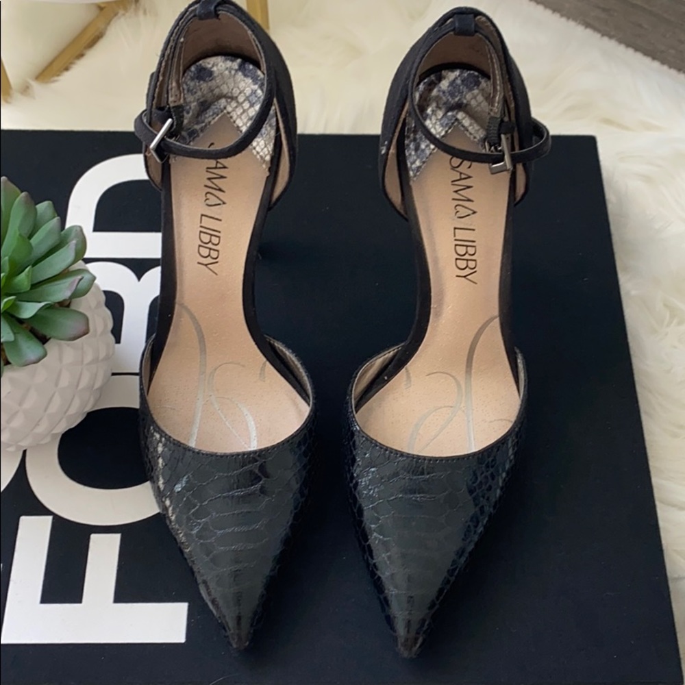 SAM&LIBBY black edgy pumps